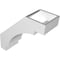 Ekena Millwork 5 1/2-in. W x 14-in. D x 14-in. H Merced Architectural Grade PVC Knee Brace BRCP055X14X14MRC - alternate 2